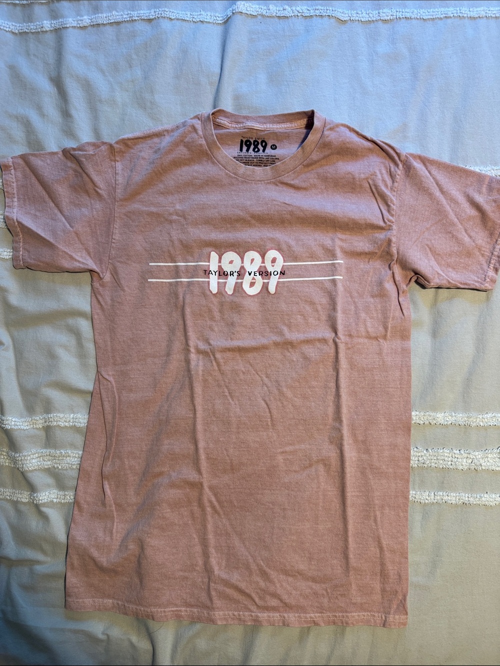 Taylor 1989 Graphic Tee in Dusty Pink